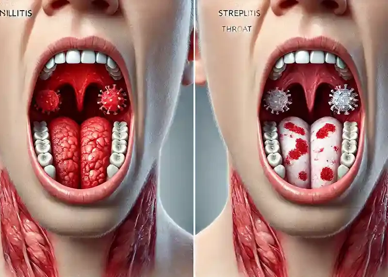 tonsillitis vs strep